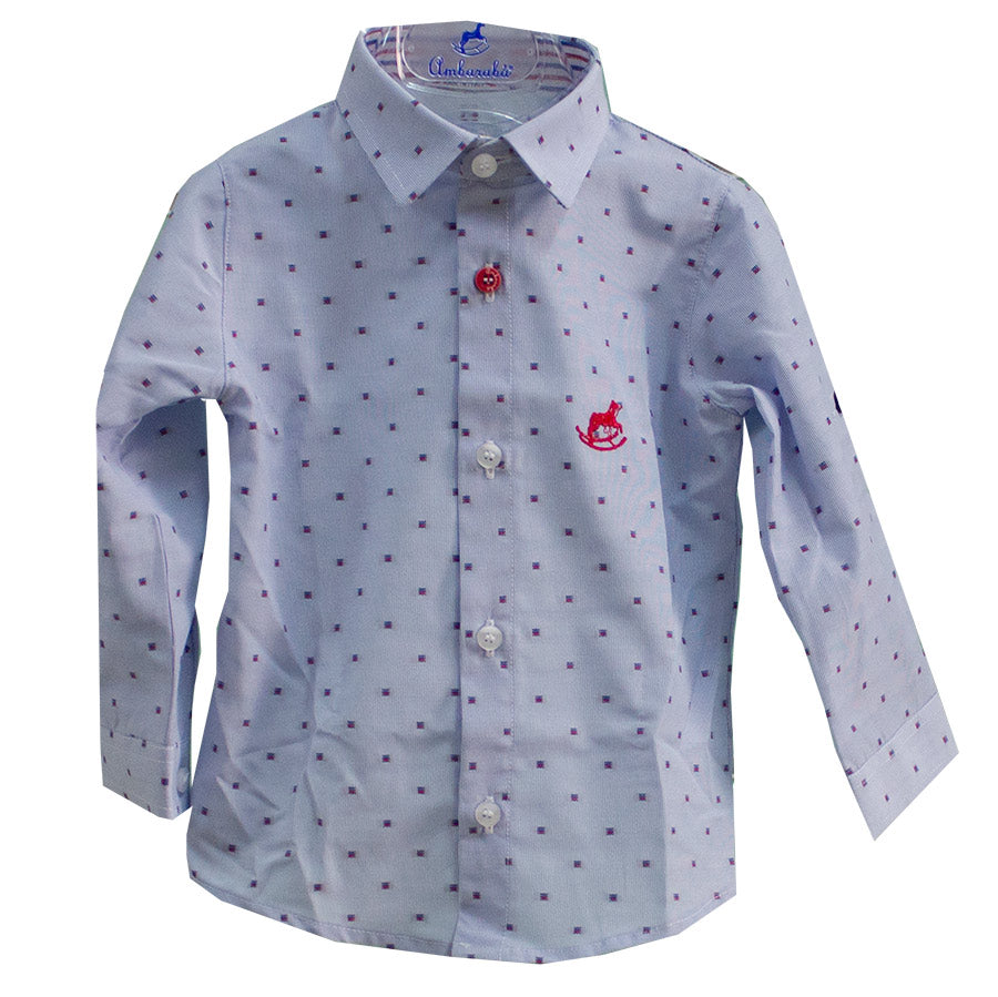 
  Camicia della linea abbigliamento bambino Ambarabà; fantasia elegante con bottoncini
  differe...