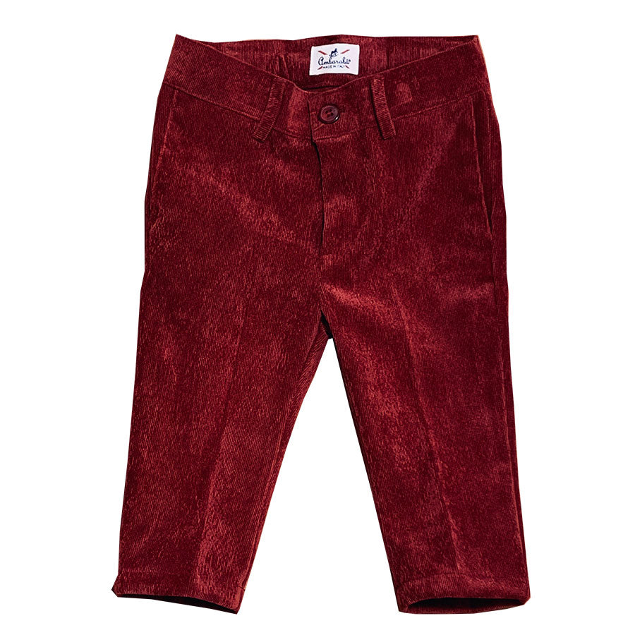 
  Pantalone della linea abbigliamento bambino Ambarabà, in velluto rigato con taglio
  classico ...