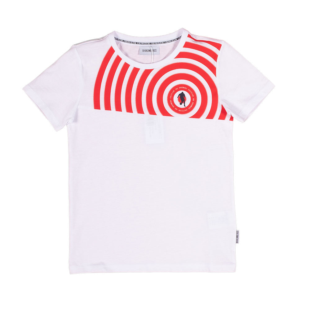 
T-shirt a maniche corte della Linea Abbigliamento Bambino Bikkembergs, con stampa sul davanti ne...