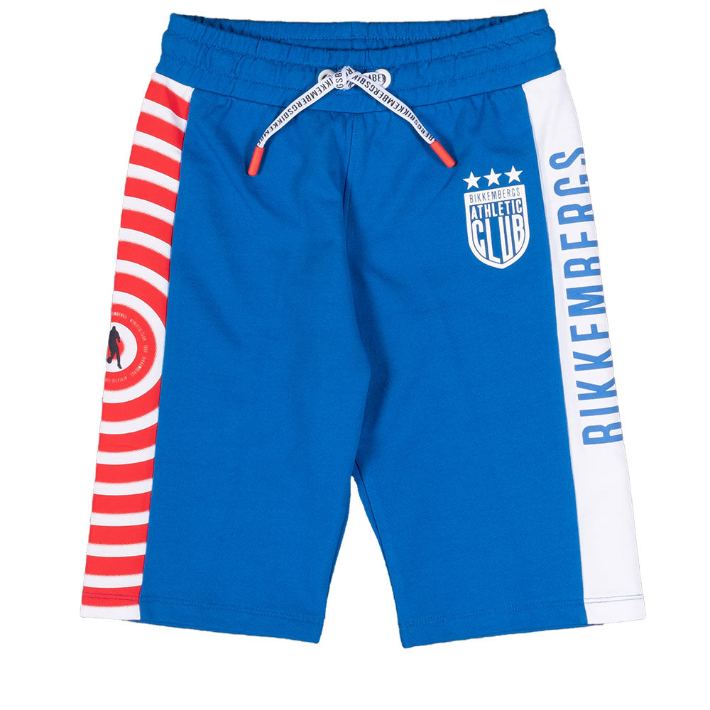 
Bermuda in felpa garzata della Linea Abbigliamento Bambino Bikkembergs, con laccetto in vita e b...