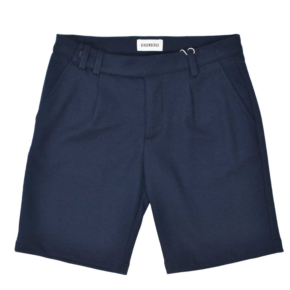 Bermuda elegante della Linea Abbigliamento Bambino Bikkembergs, con pences sul davanti e cinturin...