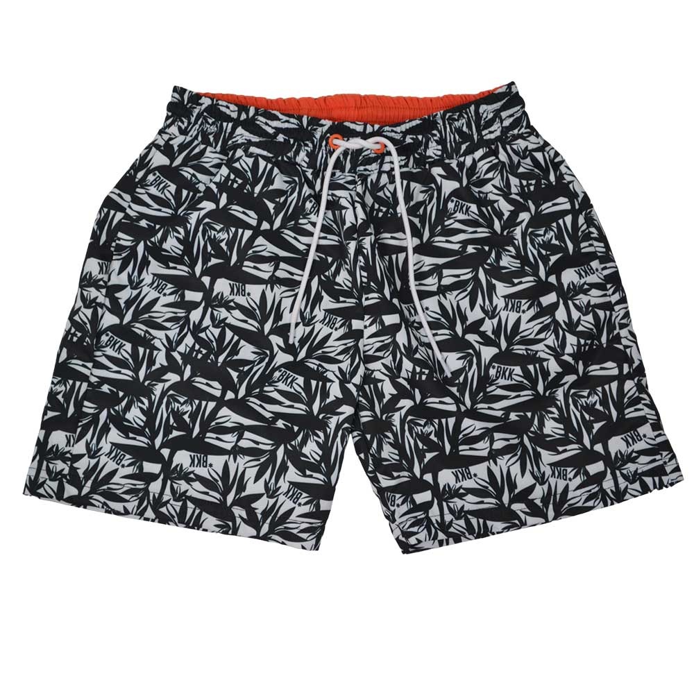 Costume boxer della Linea Abbigliamento Bambino Bikkembergs, con fantasia di palme all over.
Comp...