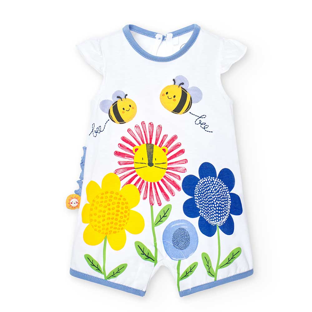 
Pagliaccetto della Linea Abbigliamento Bambina Boboli, con stampa colorata sul davanti ed applic...