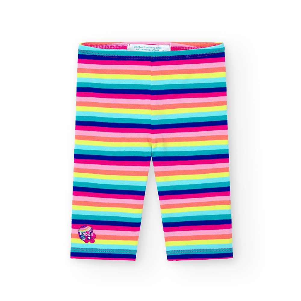 Leggins della Linea Abbigliamento Bambina Boboli, con fantasia a righe arcobaleno.
 

Composizion...