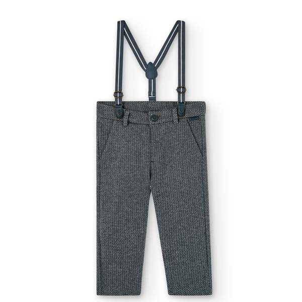 
Pantalone morbido della Linea Abbigliamento Bambino Boboli, con elastico sul fondo e bretelle in...