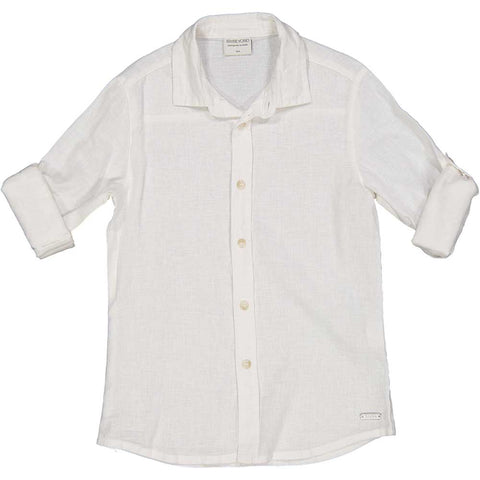 CAMICIA M/L MISTO LINO