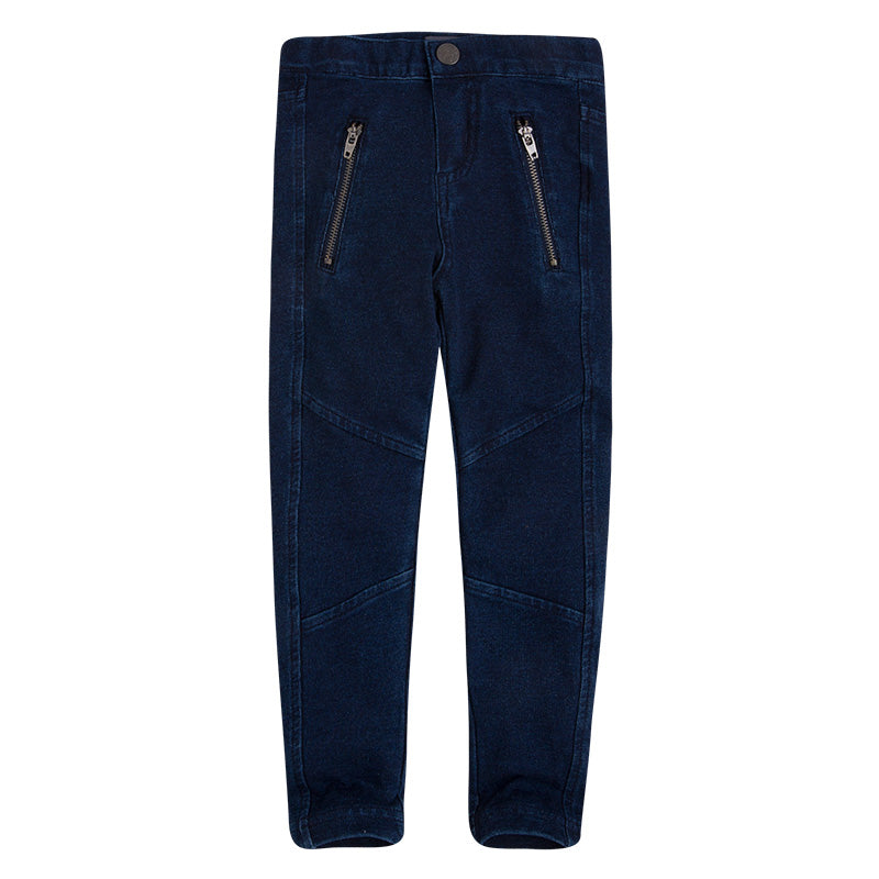 
  Jeggins in denim della linea Abbigliamento Bambina Canada House con misura regolabile
  in vit...