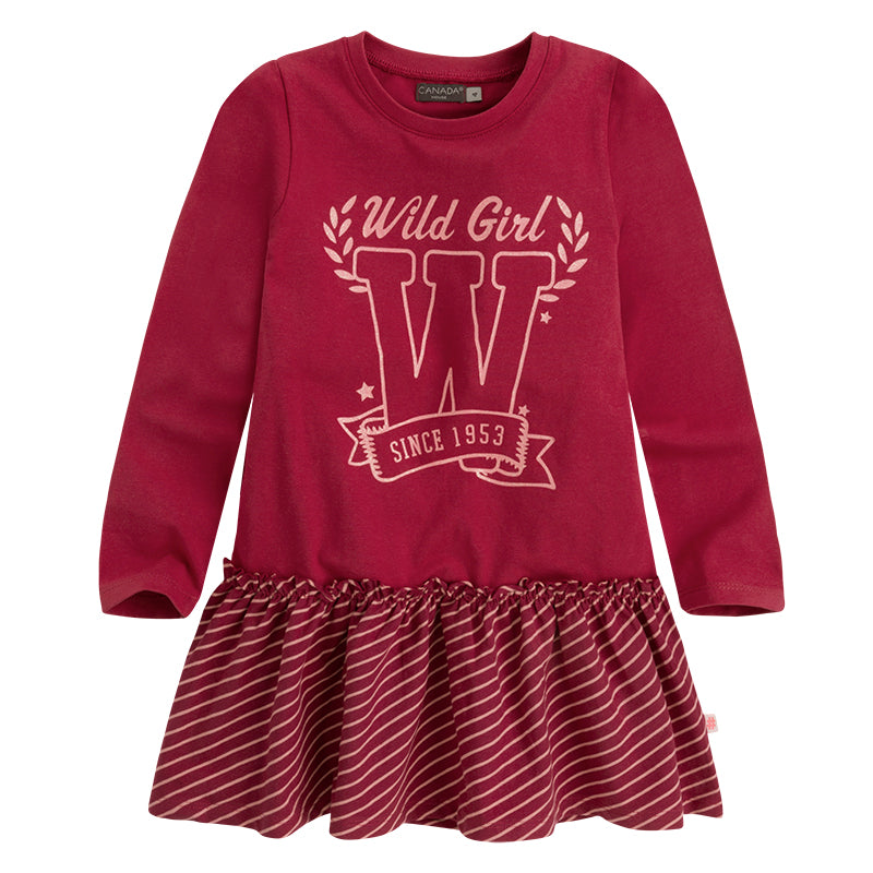 
  Vestito della linea Abbigliamento Bambina Canada House con gonna ampia a righe e
  parte super...