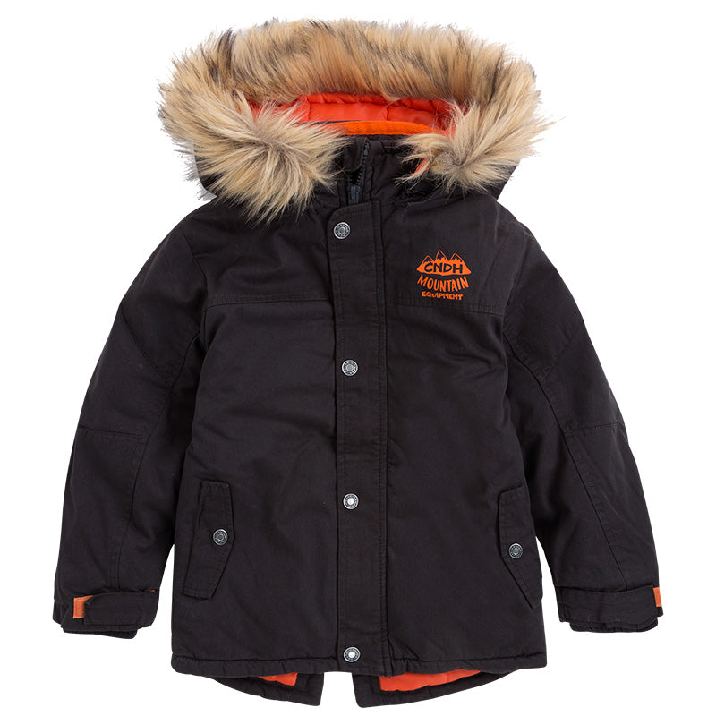 
  Giubbotto imbottito della linea Abbigliamento Bambino Canada House con cappuccio
  e tasconi s...