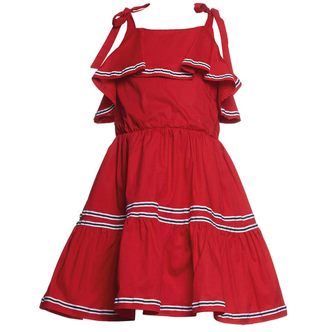 MIDI DRESS RED