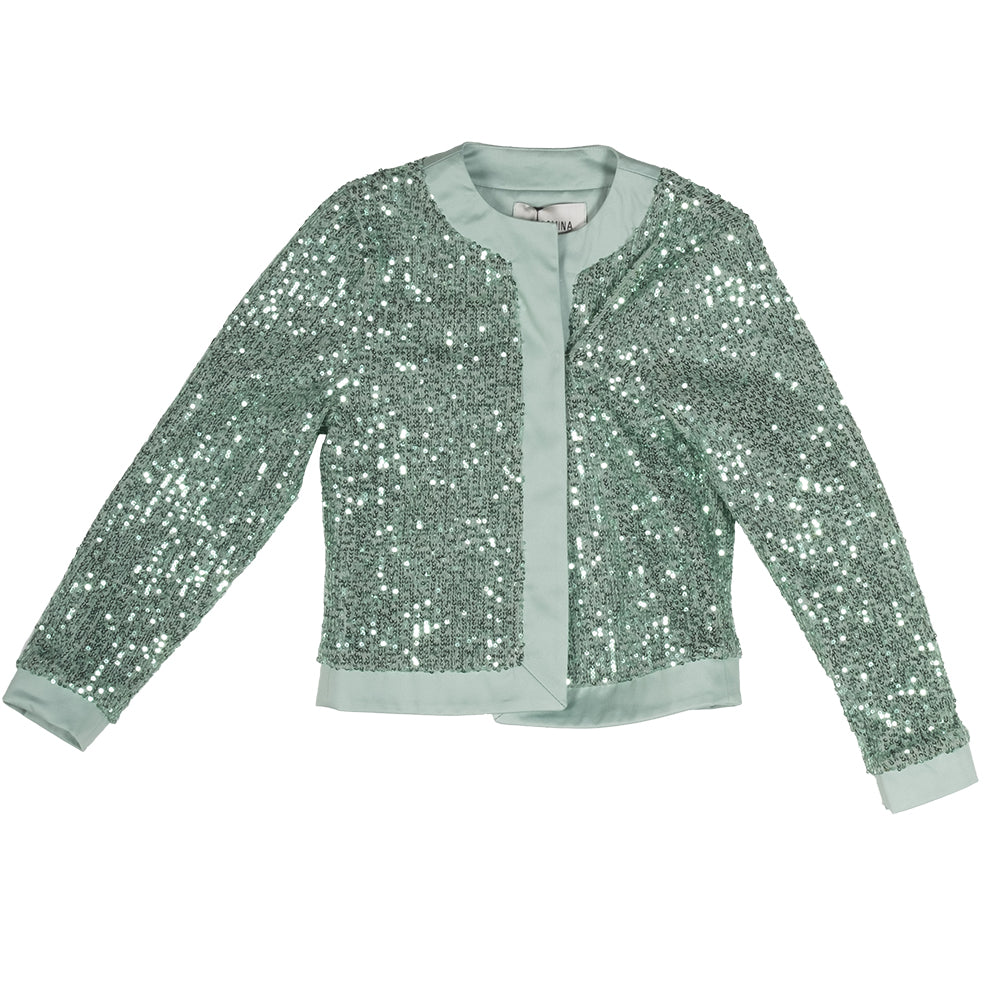 
Giacchina elegante della Linea Abbigliamento Bambina Fracomina, con paillettes all-over e modell...