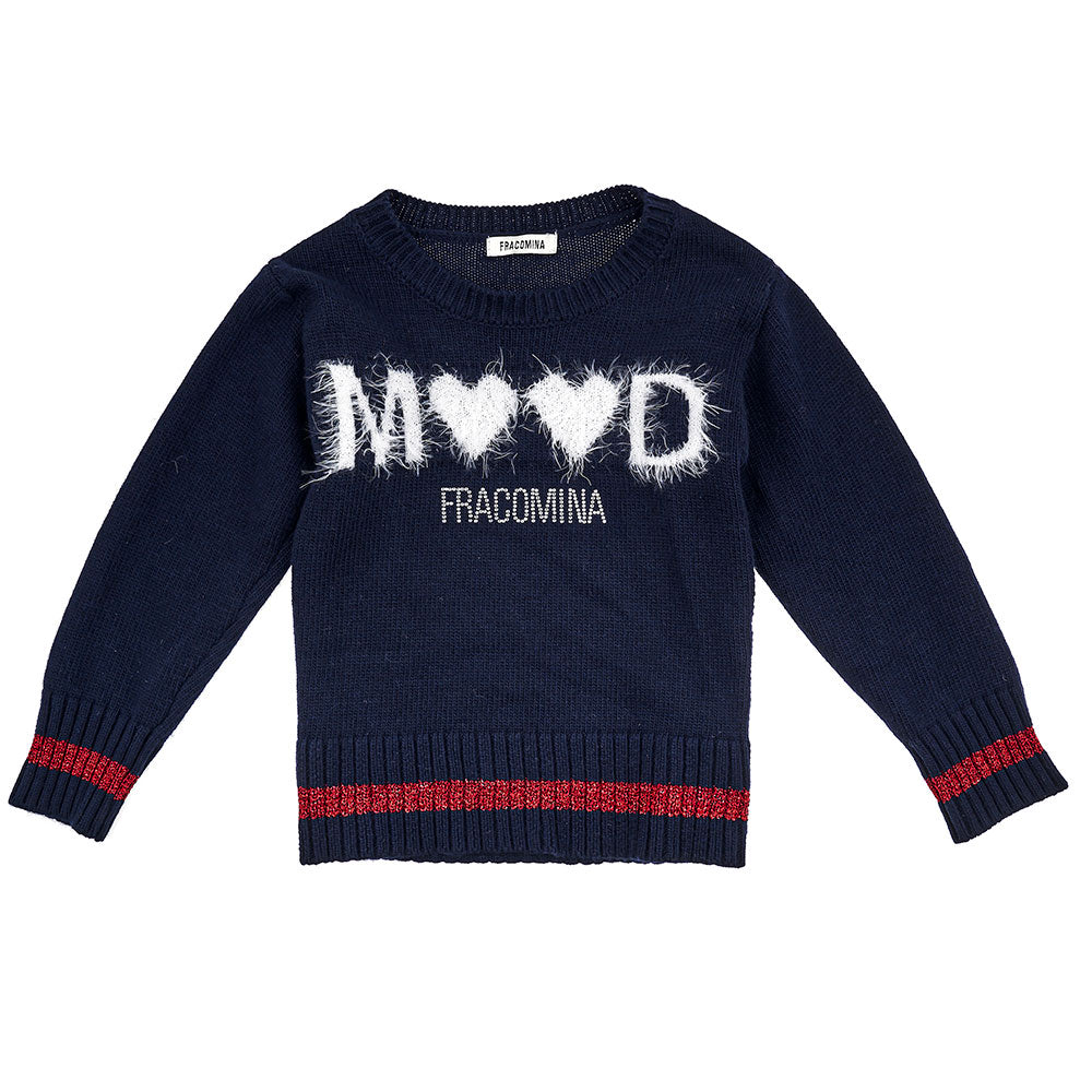 
  Pull della Linea Abbigliamento Bambina Fracomina, con , sul davanti, inserti in
  contrasto di...