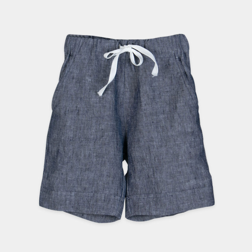 
Bermuda  in lino della Linea Abbigliamento Bambino Lalalù, con elastico in vita e fiocchetto sul...