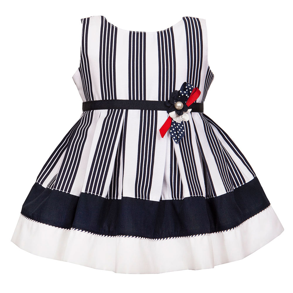 
  Vestito della Linea Abbigliamento Bambina M&amp;B Fashion con ampia gonna, fascia
  sul fondo ...