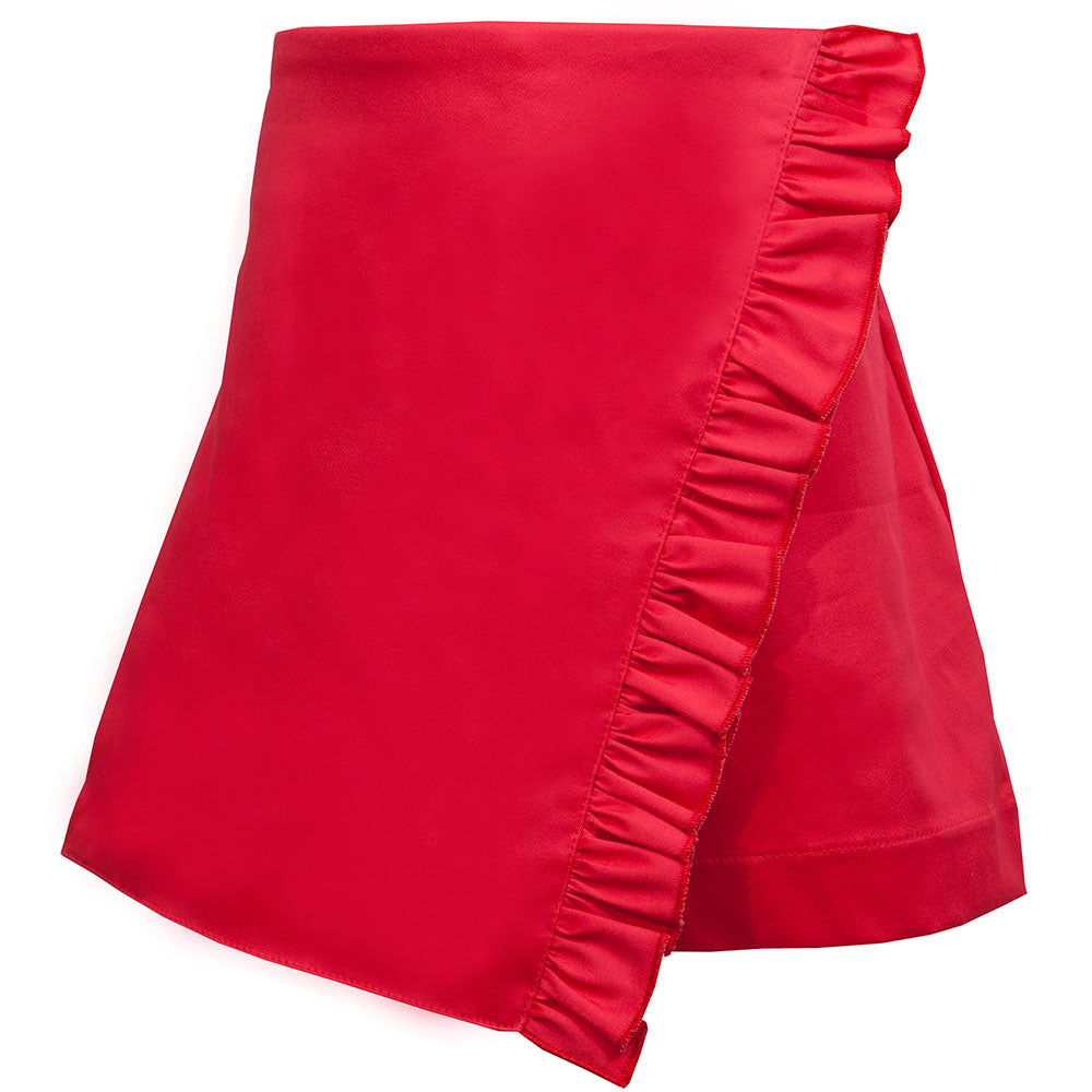 
  Shorts della Linea Abbigliamento Bambina M&amp;B Fashion finta gonna con riccetto
  sul davant...