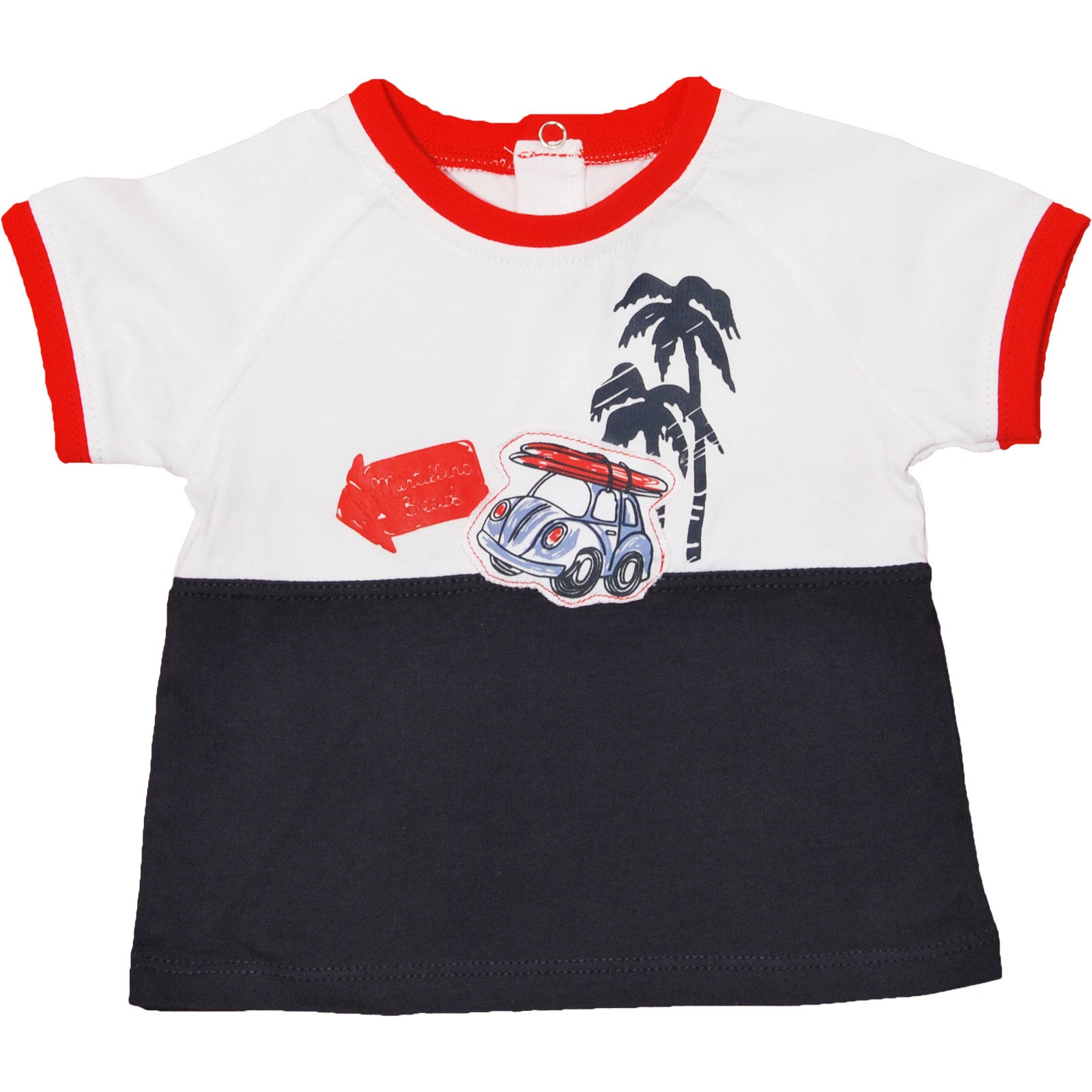 
  T-shirt manica corta in jersey di cotone dellla linea abbigliamento bambino Mirtillo, abbotton...