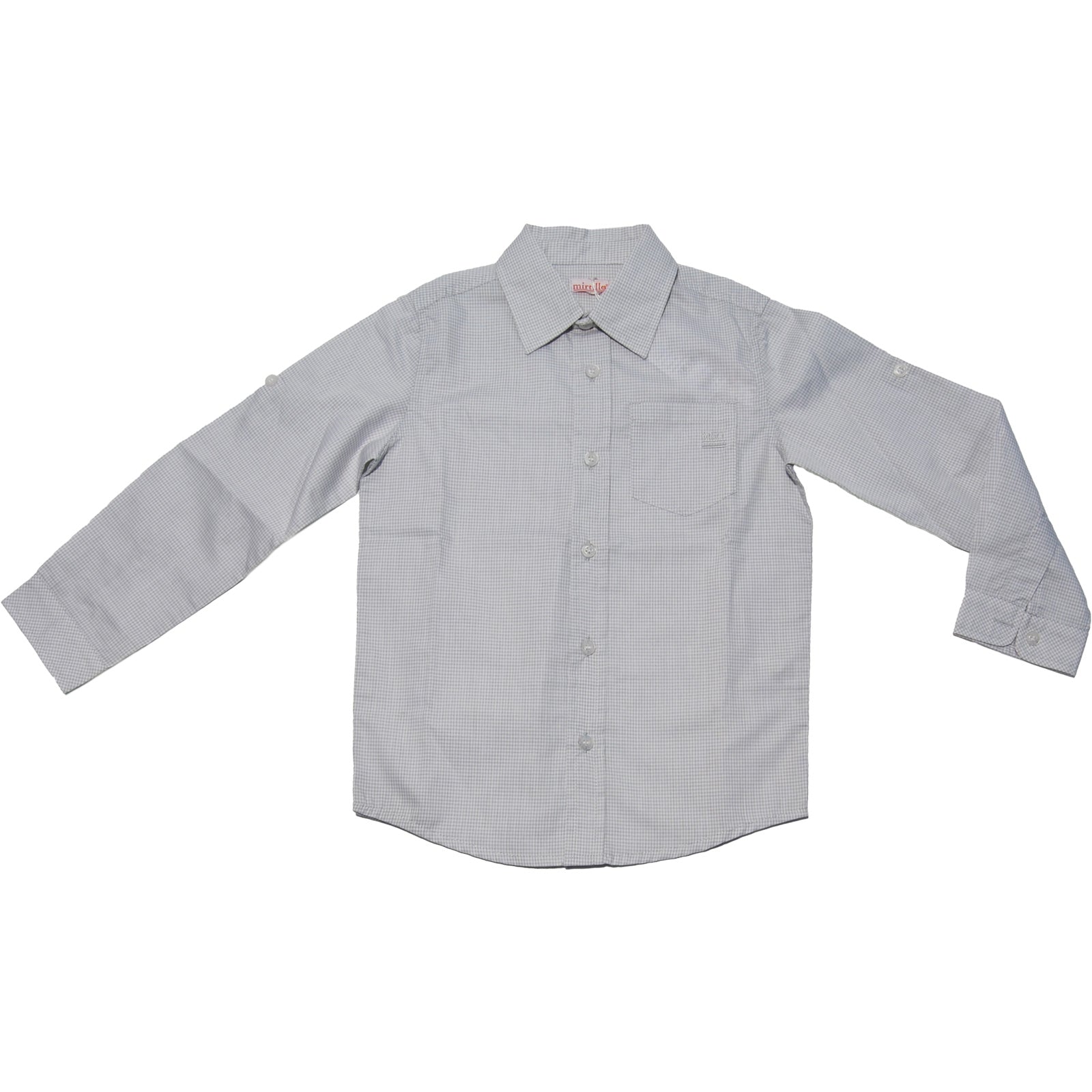 
  Camicia a manica lunga dellla linea abbigliamento bambino Mirtillo, fantasia microquadretti gr...