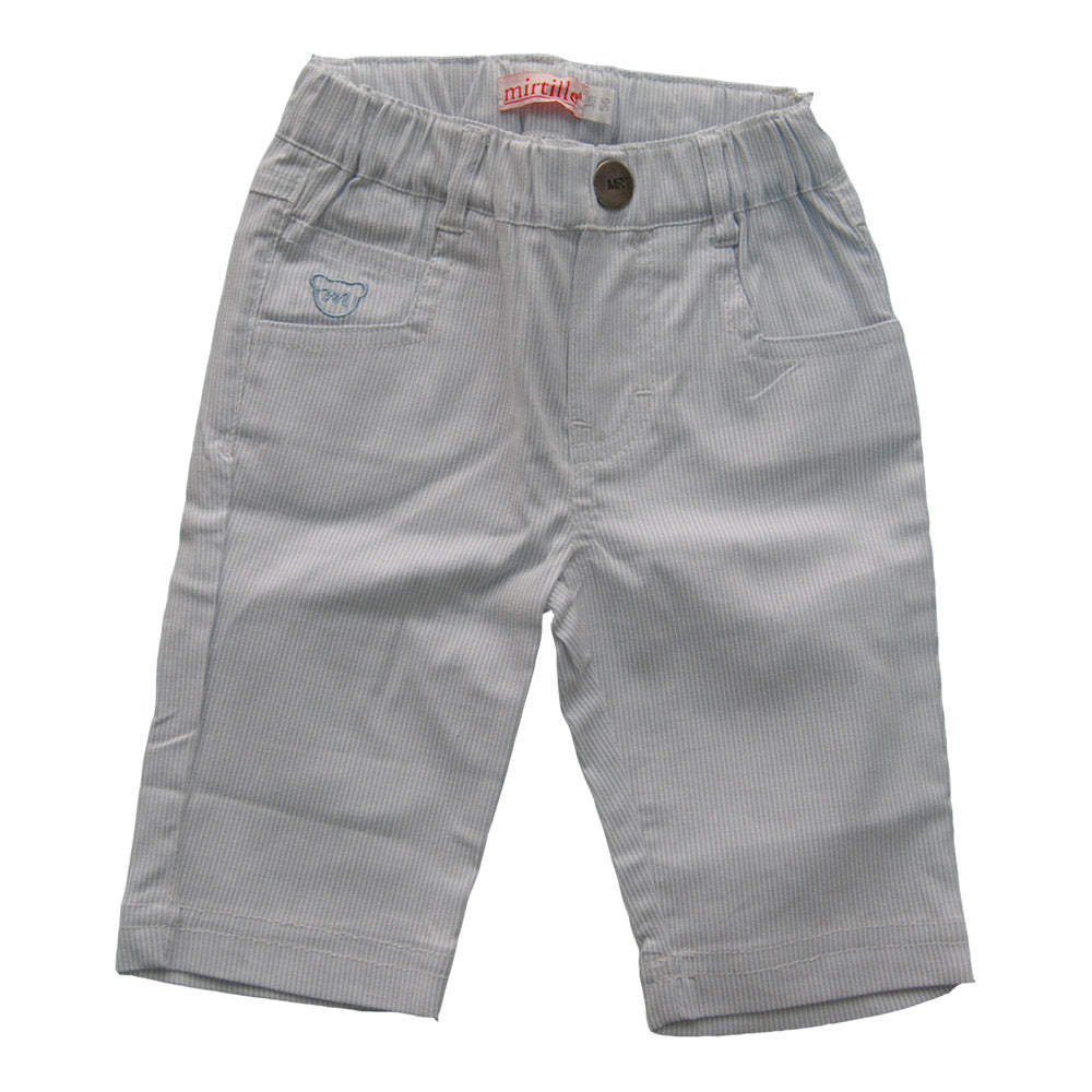 
  Pantalone piquet della linea abbigliamento bambino Mirtillo. Modello a sacchetto,
  fantasia a...