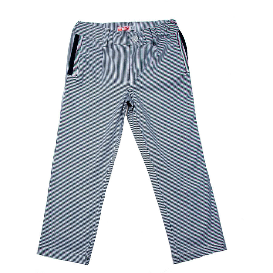 
  Pantalone dellla linea abbigliamento bambino Mirtillo a righine con taschine e pences misura i...