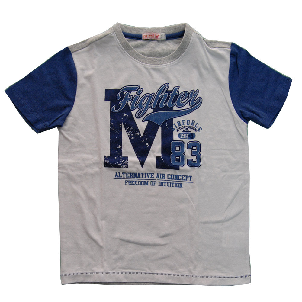 
  Completo 2 pezzi della linea abbigliamento bambino Mirtillo. T-shirt mezza manica
  con stampa...