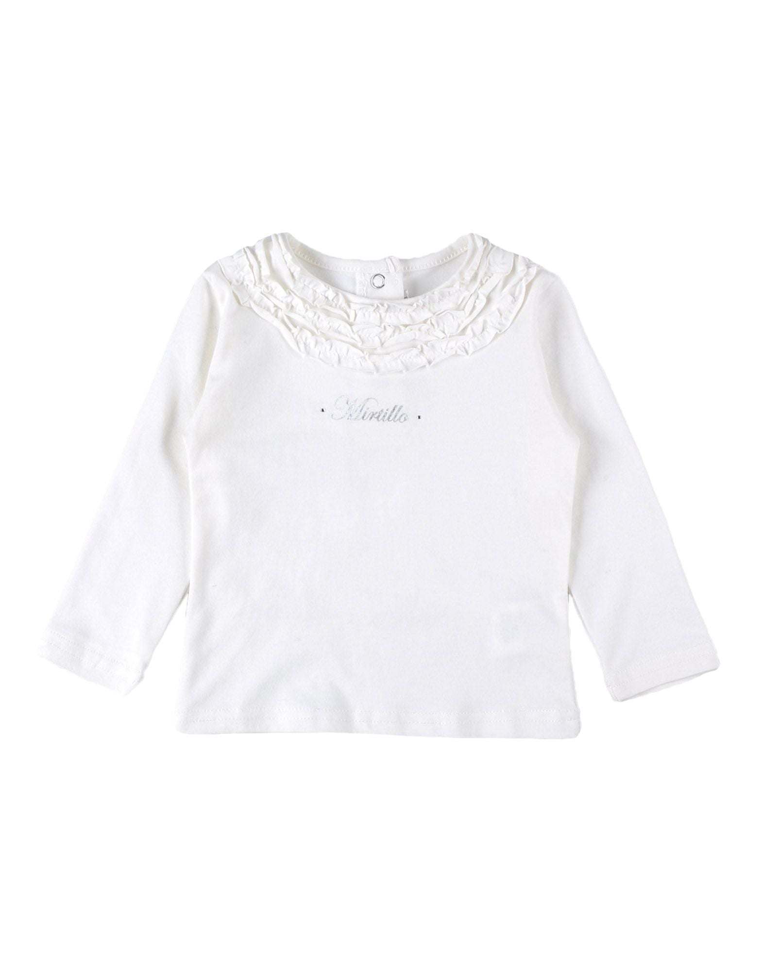 
  T-shirt manica lunga della linea Mirtillo abbigliamento bambina, abbottonato sul
  dietro e co...