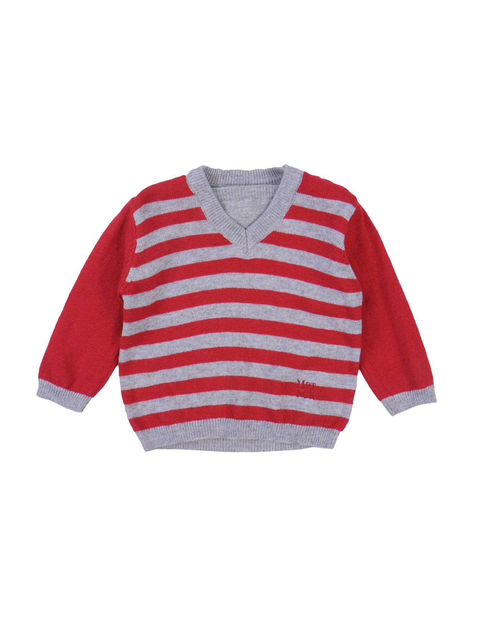 
  Pull in tricot della linea Mirtillo Abbigliamento Bambino, fantasia a righe grigio
  e bordeau...