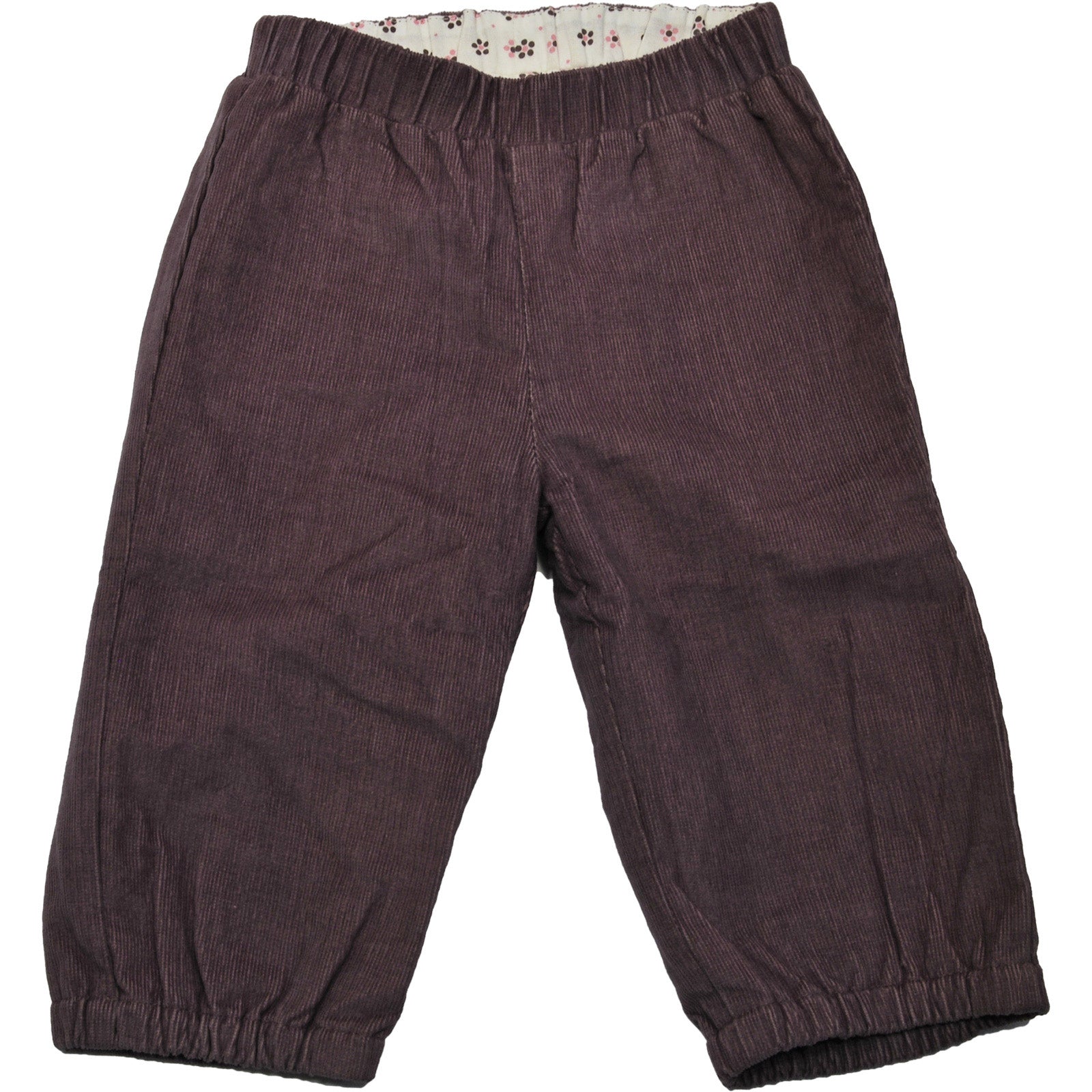 
  Pantalone dellla linea abbigliamento bambina Mirtilloa sacchetto in velluto a costine. Interno...