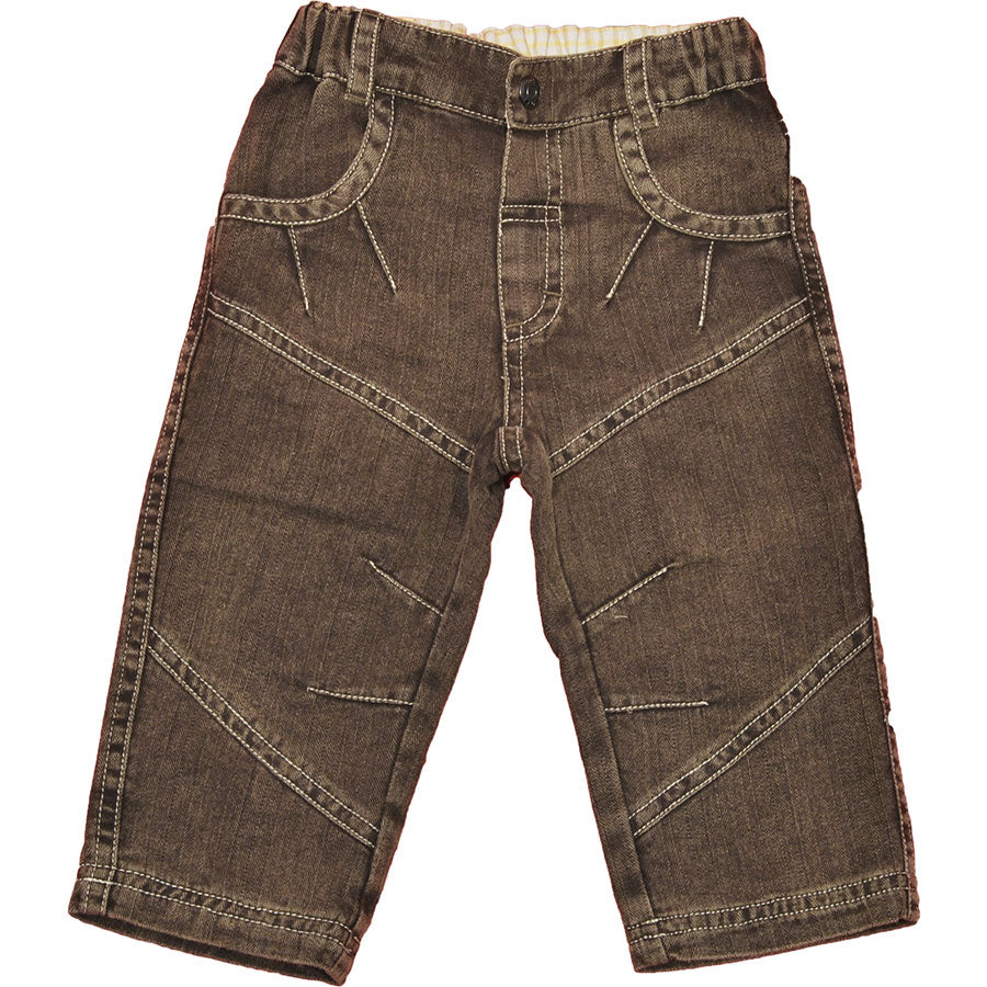 
  Pantalone denim dellla linea abbigliamento bambino Mirtillo con tasche posteriori. Impunture s...