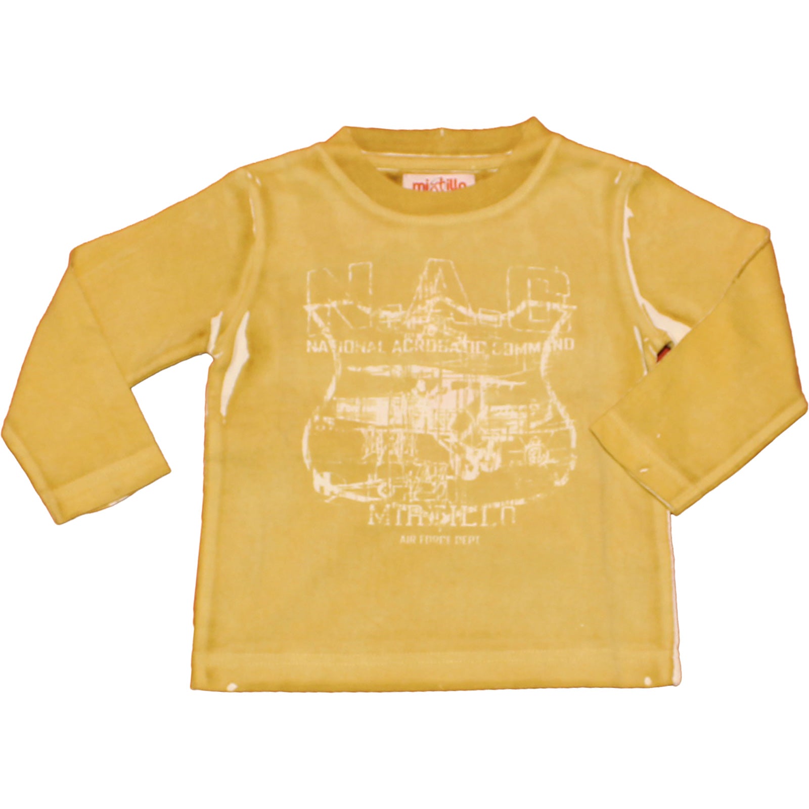 
  T-shirt manica lunga dellla linea abbigliamento bambino Mirtillo pari collo, con
  colarione t...