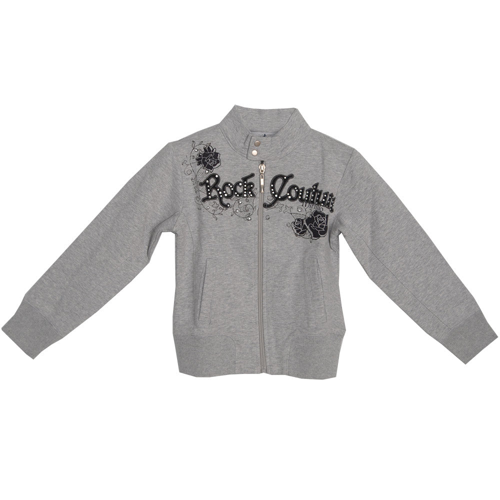 
  Cardigan in felpa della linea abbigliamento bambina Mirtillo. Collo alla coreana.
  Tasche sul...