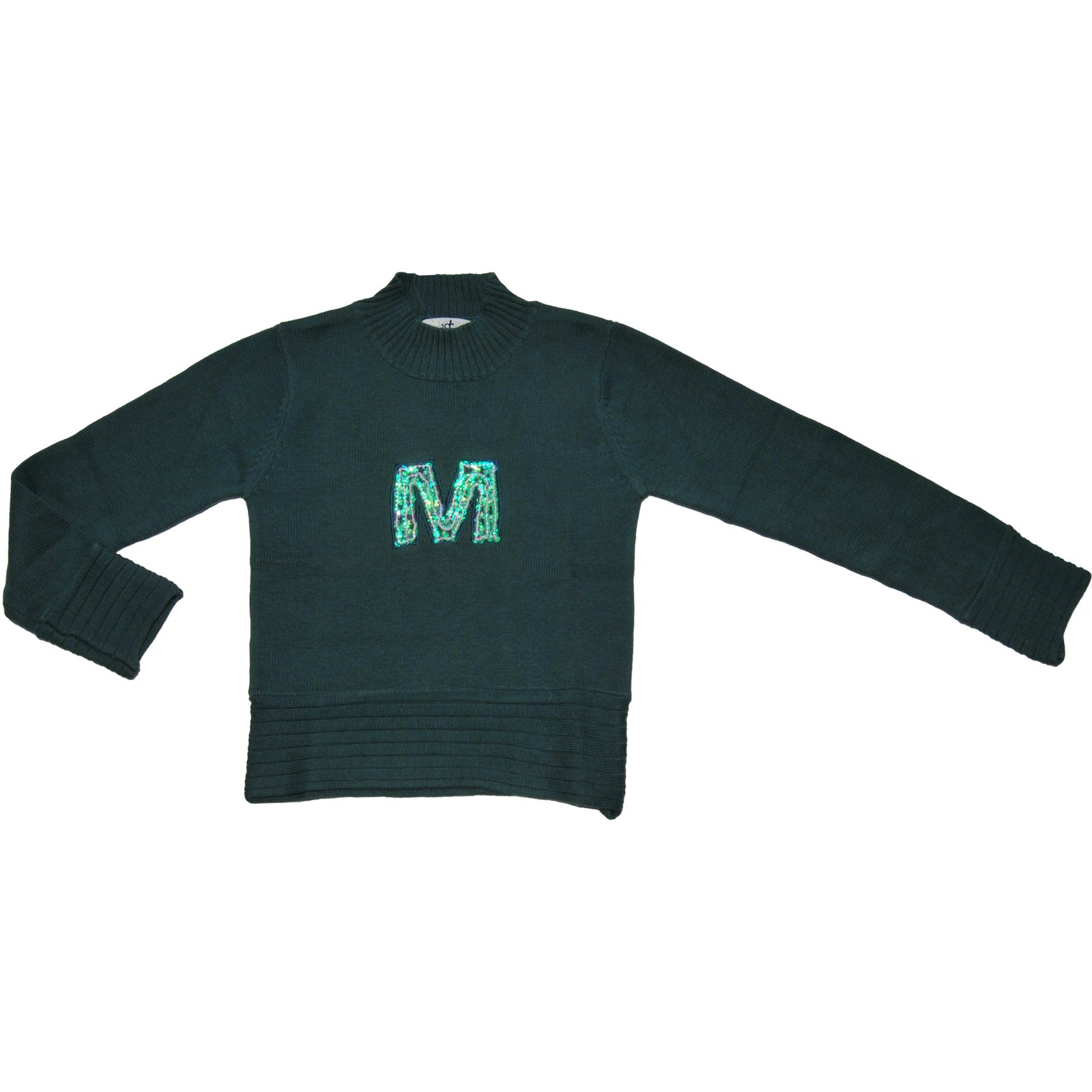 
  Maglia con collo a lupetto dellla linea abbigliamento bambina Mirtillo, sul davanti ricamo con...