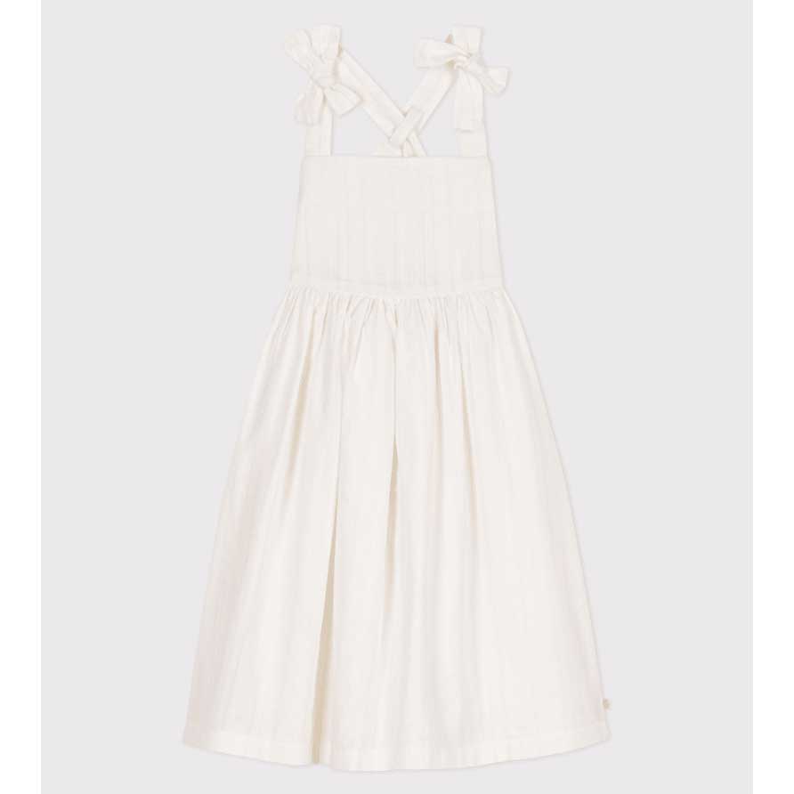 
Abito senza maniche della Linea Abbigliamento Bambina Petit Bateau in popeline, una tela sottile...