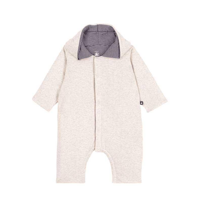 Tutina unisex della Linea Abbigliamento Petit Bateau in tessuto a costine 1x1, materiale morbido,...