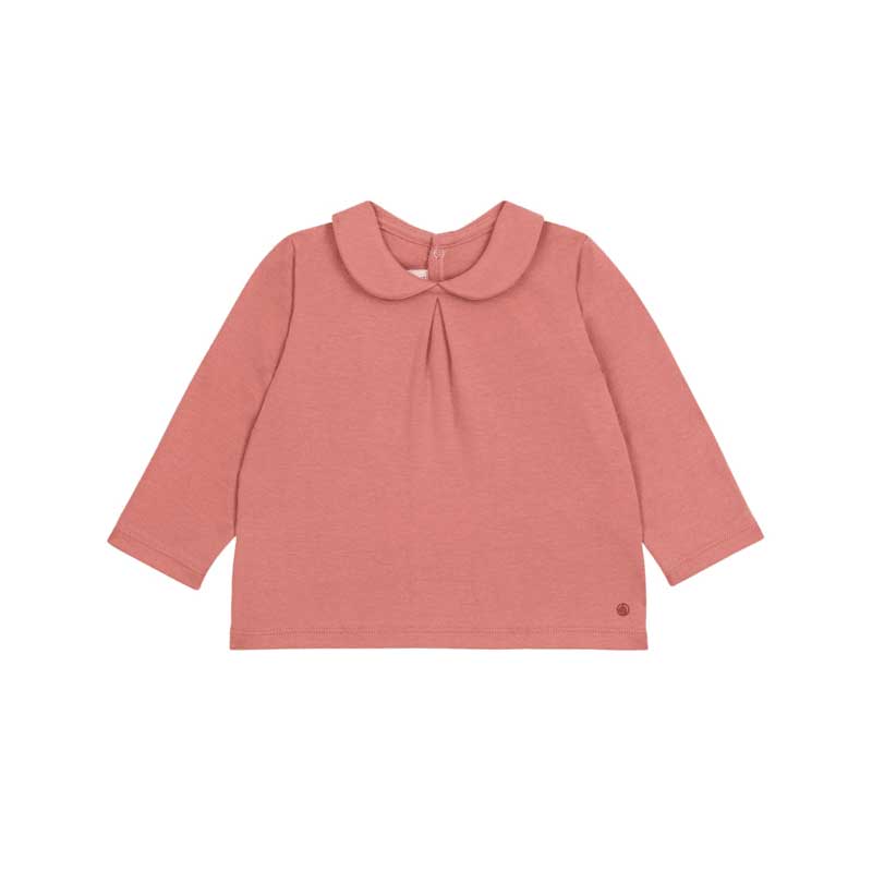 
Blusa della Linea Abbigliamento Bambina Petit Bateau a costa 1x1, un tessuto iconico di Petit Ba...