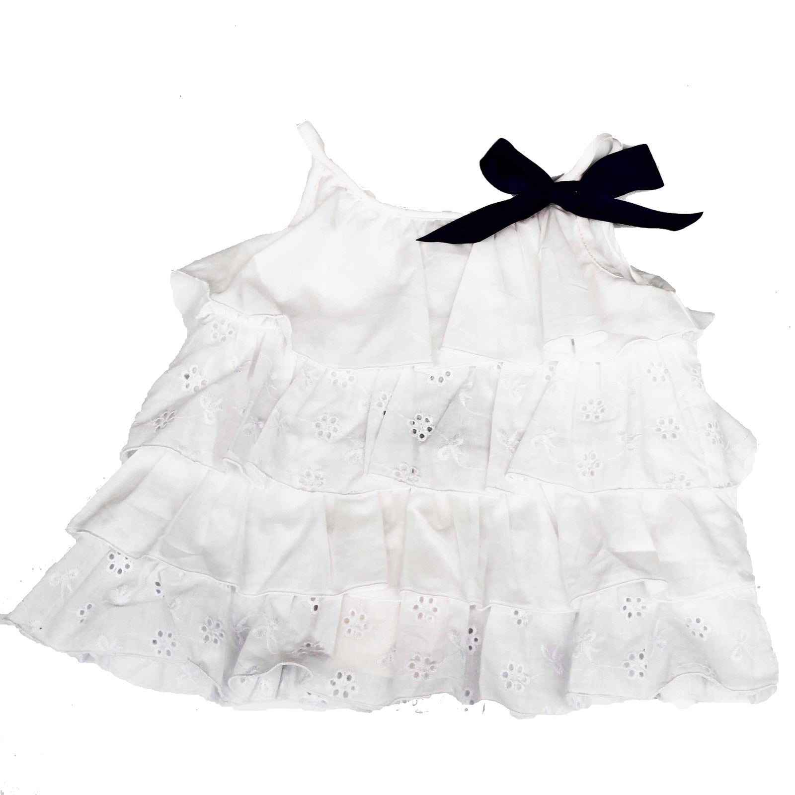 
  Canottiera della linea abbigliamento bambina Silvian Heach elegante a balze con strati in pizz...