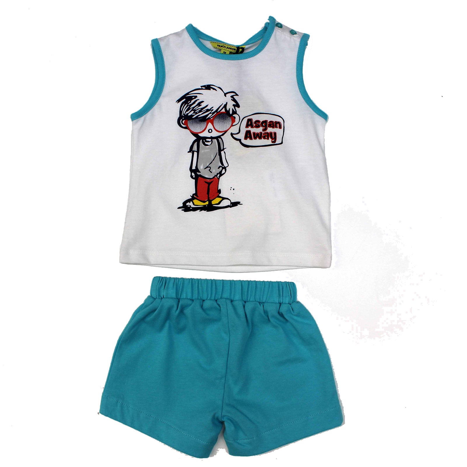 
  Completo mare due pezzi della linea abbigliamento bambino Silvian Heach composto
  di pantalon...