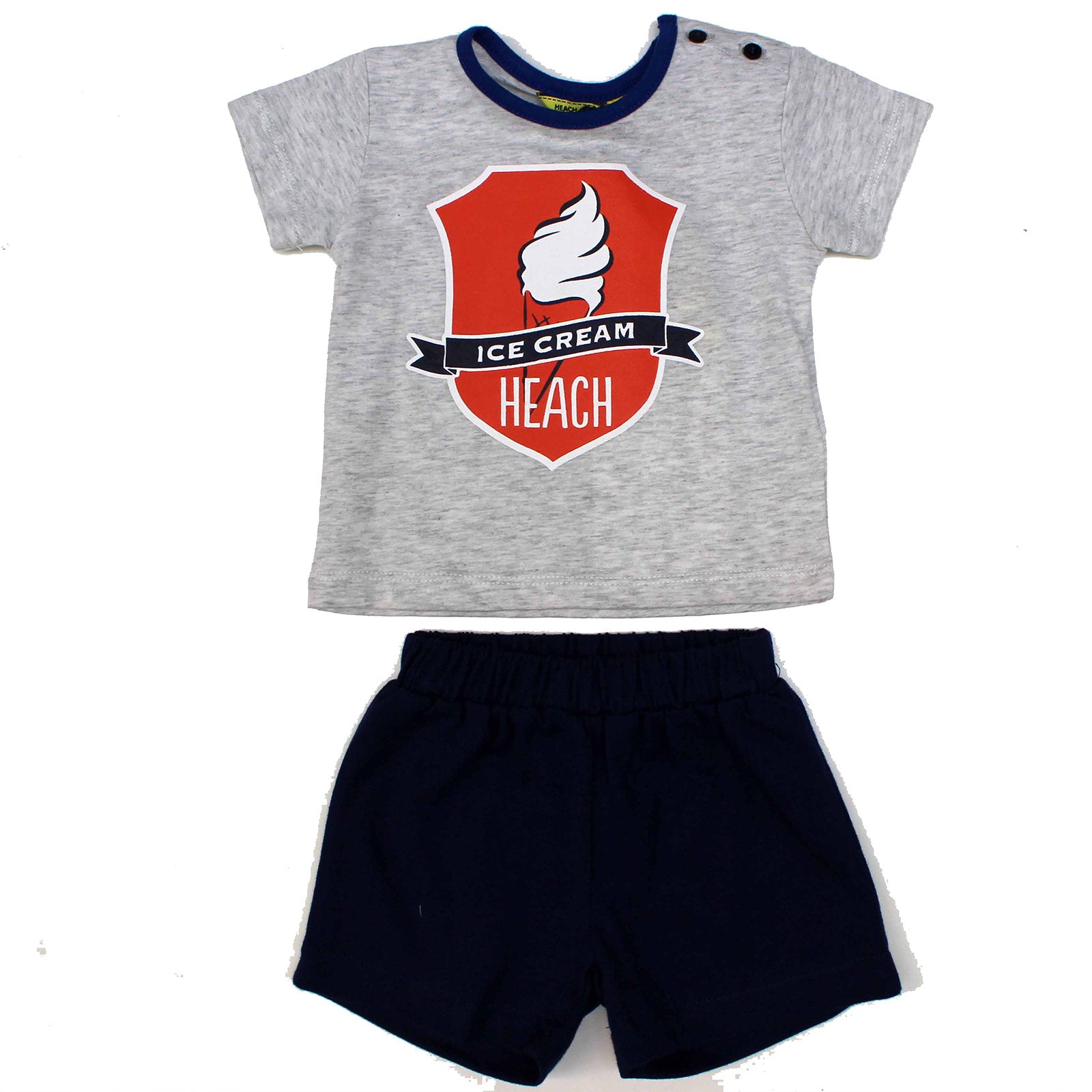 
  Completo due pezzi della linea abbigliamento bambino Silvian Heach composto di pantaloncino in...