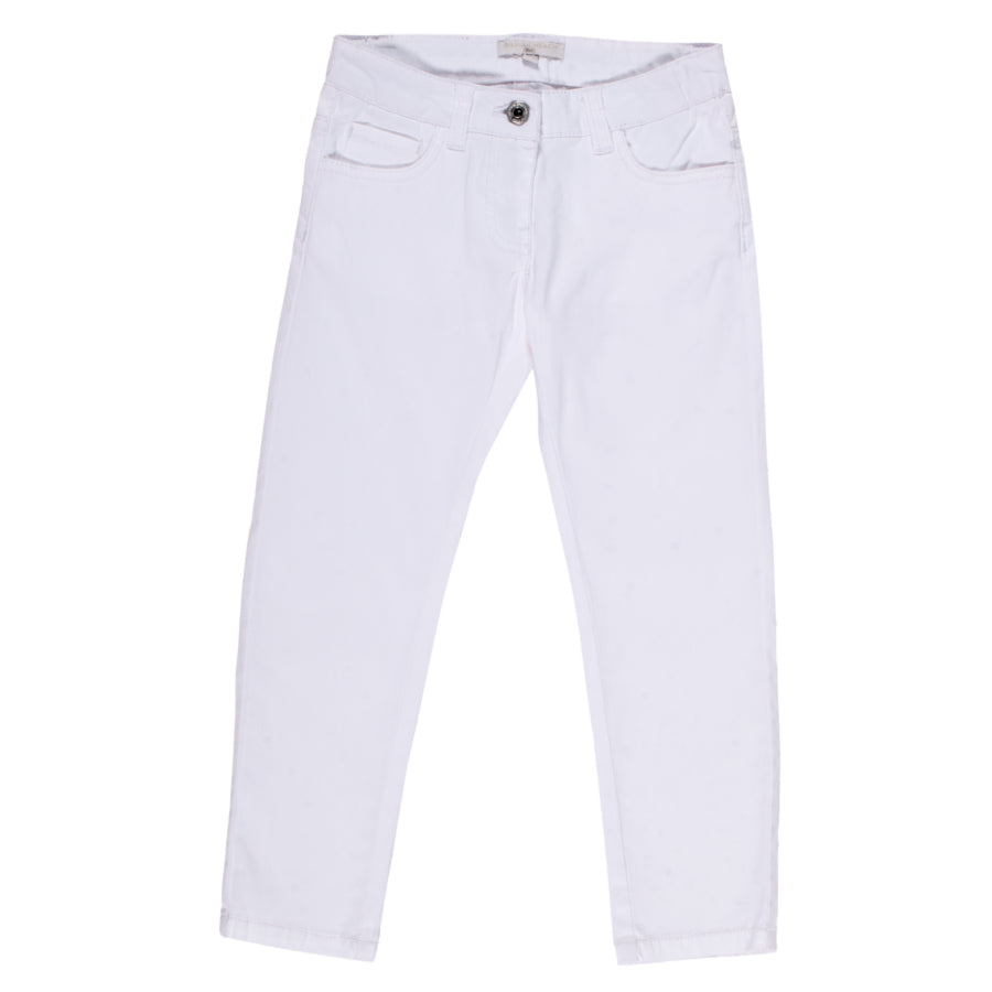 
  Pantalone della linea abbigliamento bambina Silvian Heach Kids; dritto, modello
  cinque tasch...