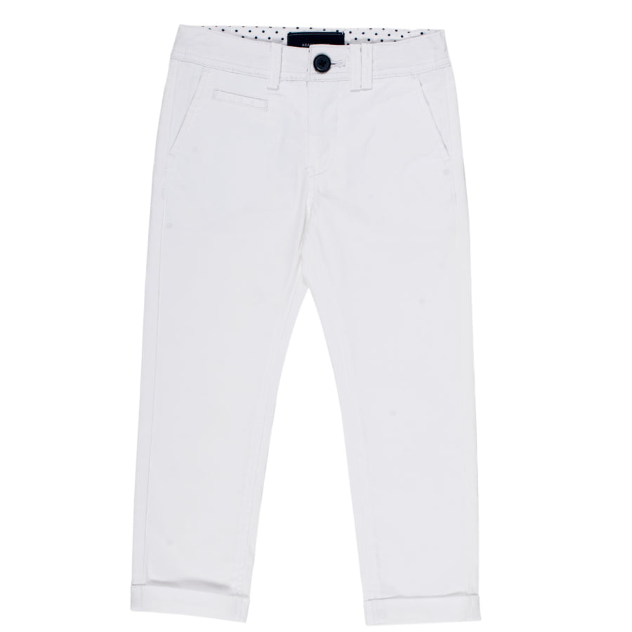 
  Pantalone della linea abbigliamento bambino Silvian Heach Kids; taglio dritto, tessuto
  a tin...