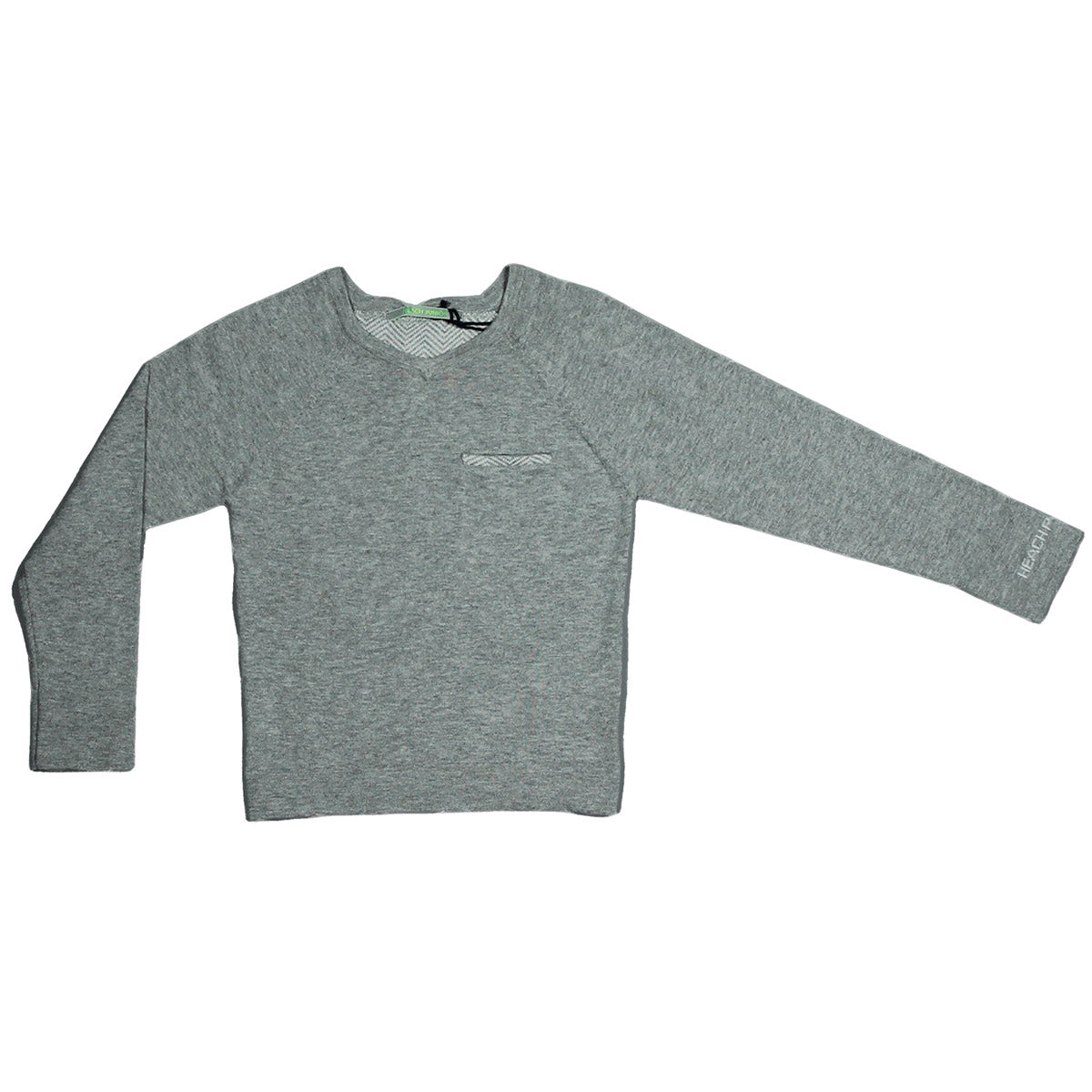 Pull della linea abbigliamento bambino Silvian Heach Kids, a tinta unita, con inserti in fantasia...