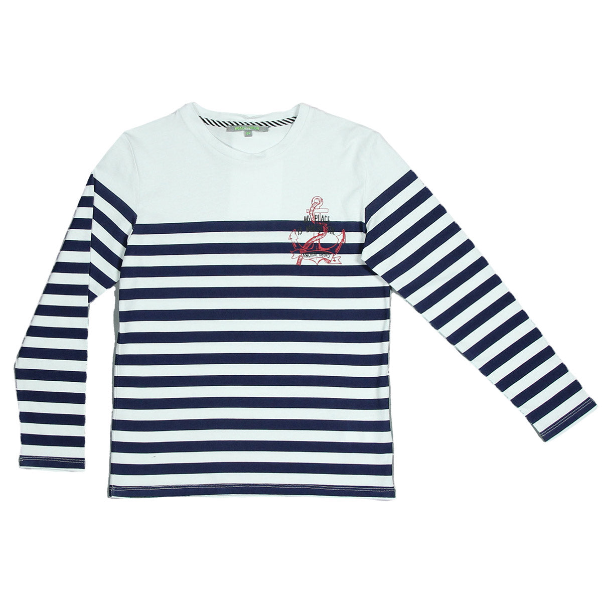 Maglietta a manica lunga della linea abbigliamento bambino Silvian Heach Kids, con disegno alla m...