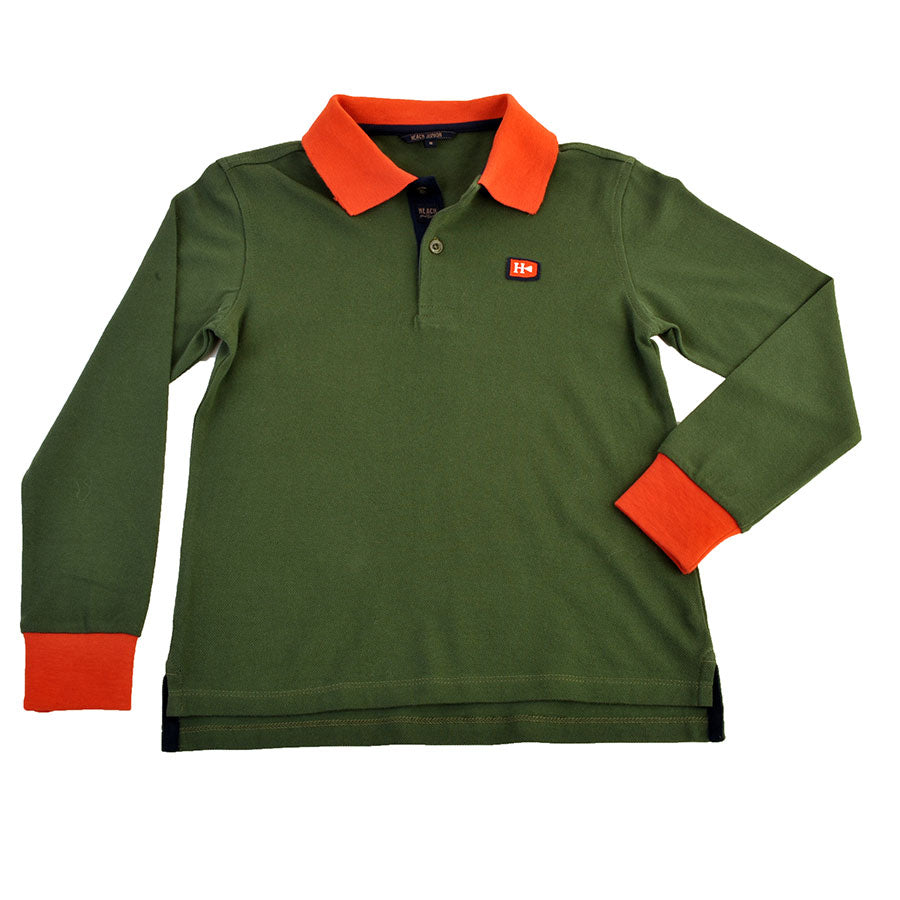 
  Polo basica della linea abbigliamento bambino Silvian Heach Kids in piquet bicolor disponibile...