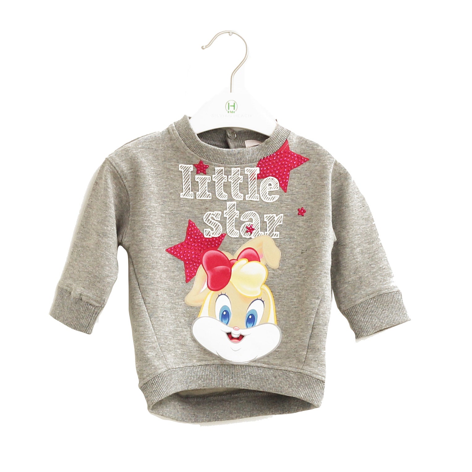 
  Maxi pull della linea abbigliamento bambina Silvian Heach Kids in felpa, abbottonato sul dietr...