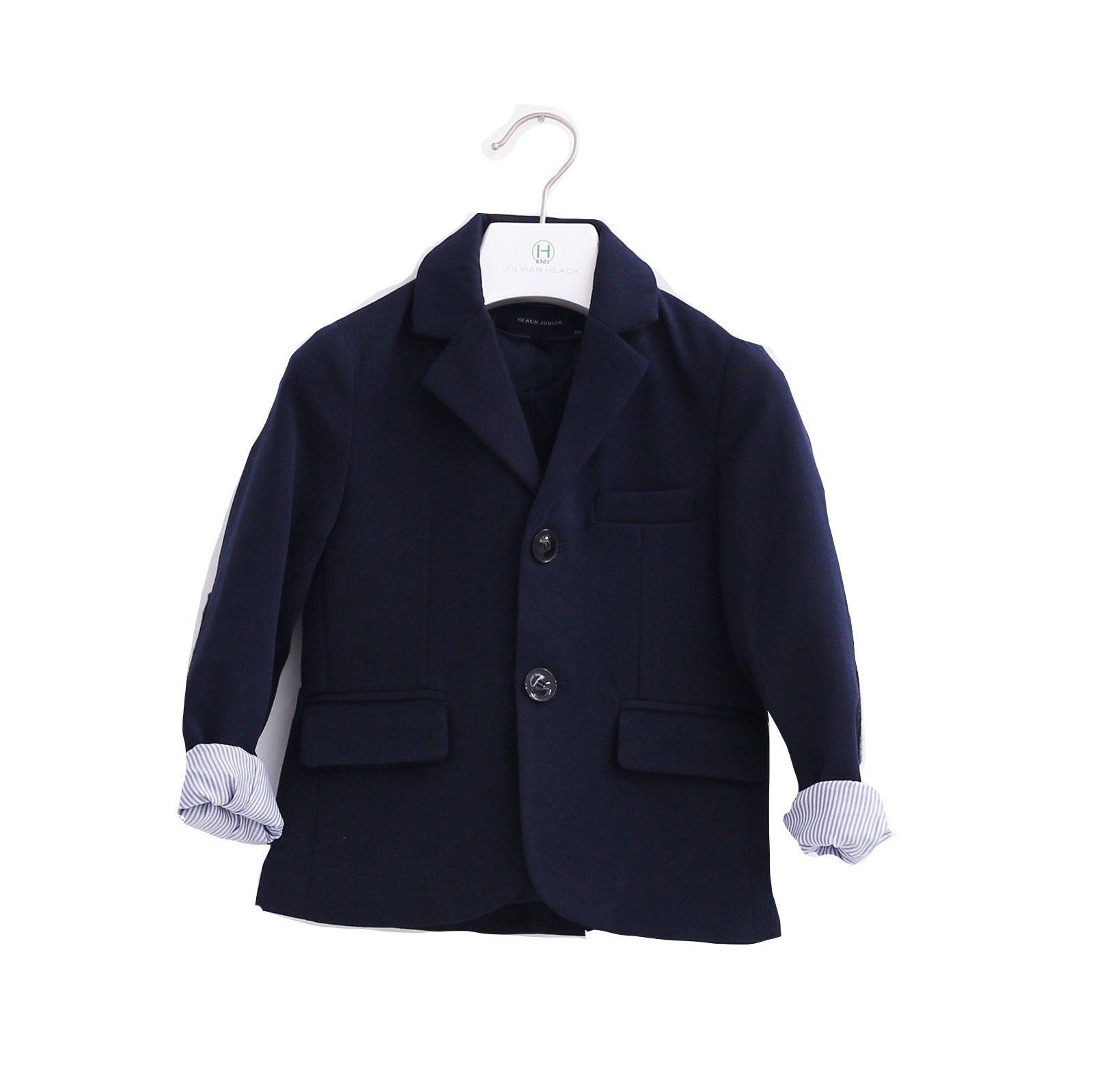 
  Blazer della linea abbigliamento bambino Silvian Heach taglio classico; due bottoni e taschino...