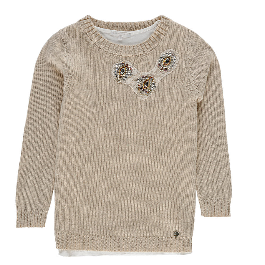 
  Bellissimo maxipull della linea abbigliamento bambina Silvian Heach Kids, lungo
  con vestibii...