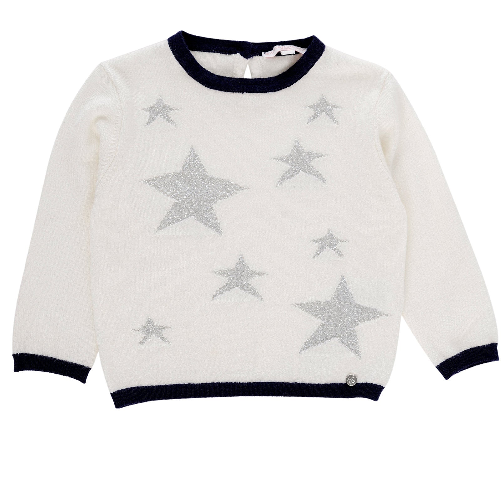 
  Maglione della linea abbigliamento bambina Silvian Heach Kids, fantasia a stelle
  in lurex e ...