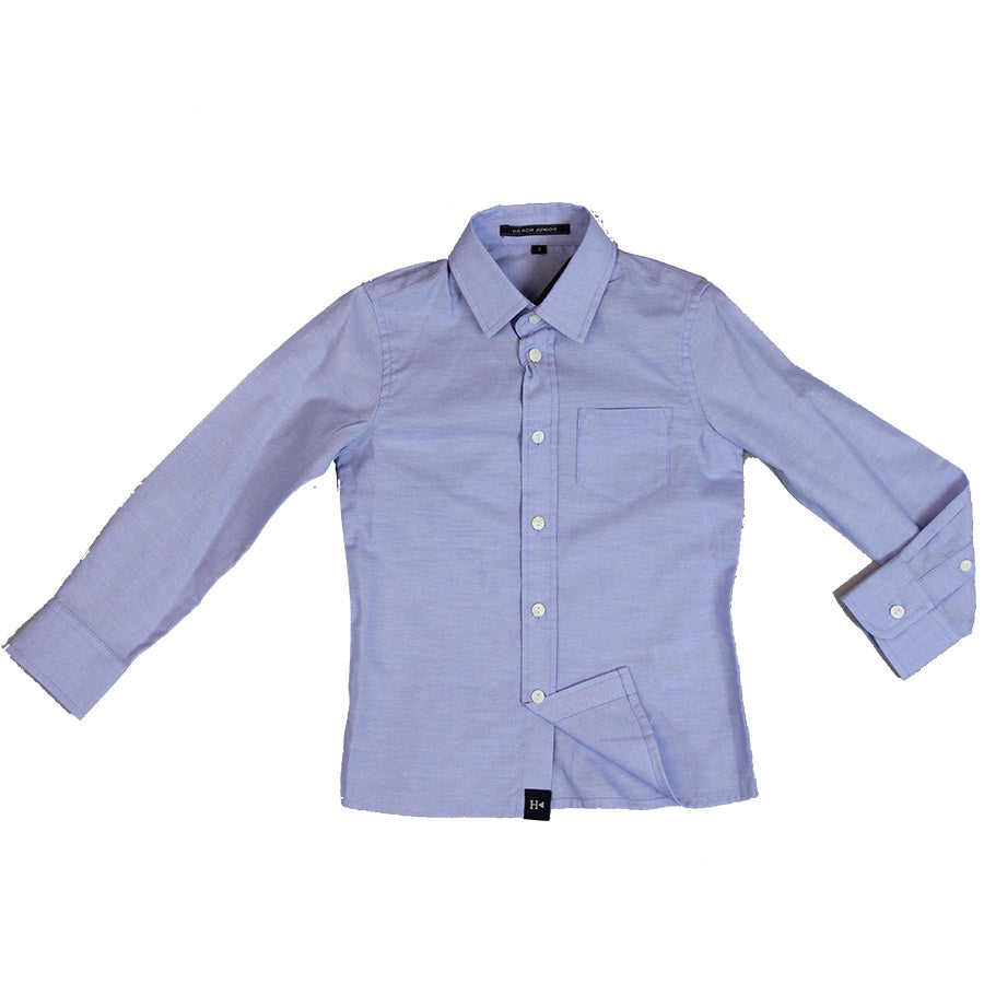 Camicia della linea abbigliamento bambino Silvian Heach. Tinta unita con taschino sul davanti.

C...