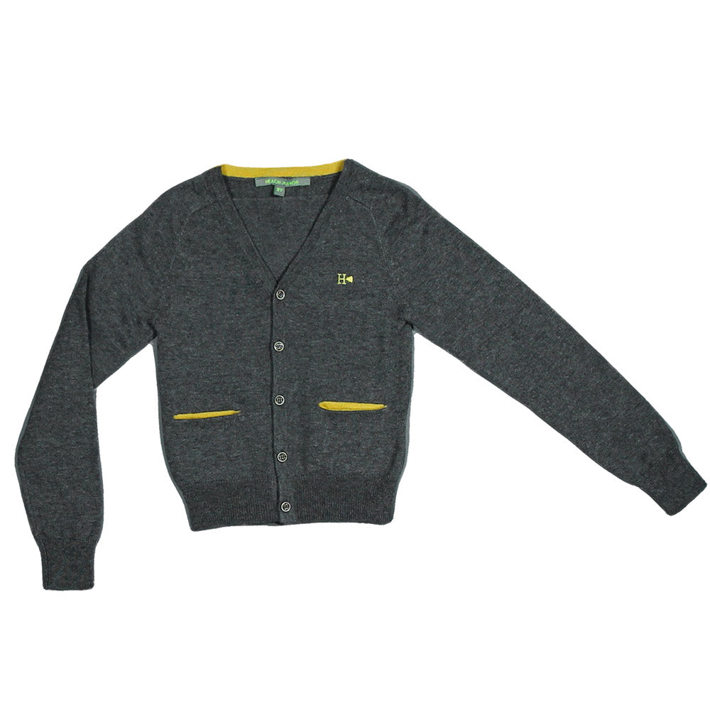 Cardigan della linea abbigliamento bambino Silvian Heach Junior, a tinta unita con taschine sul d...