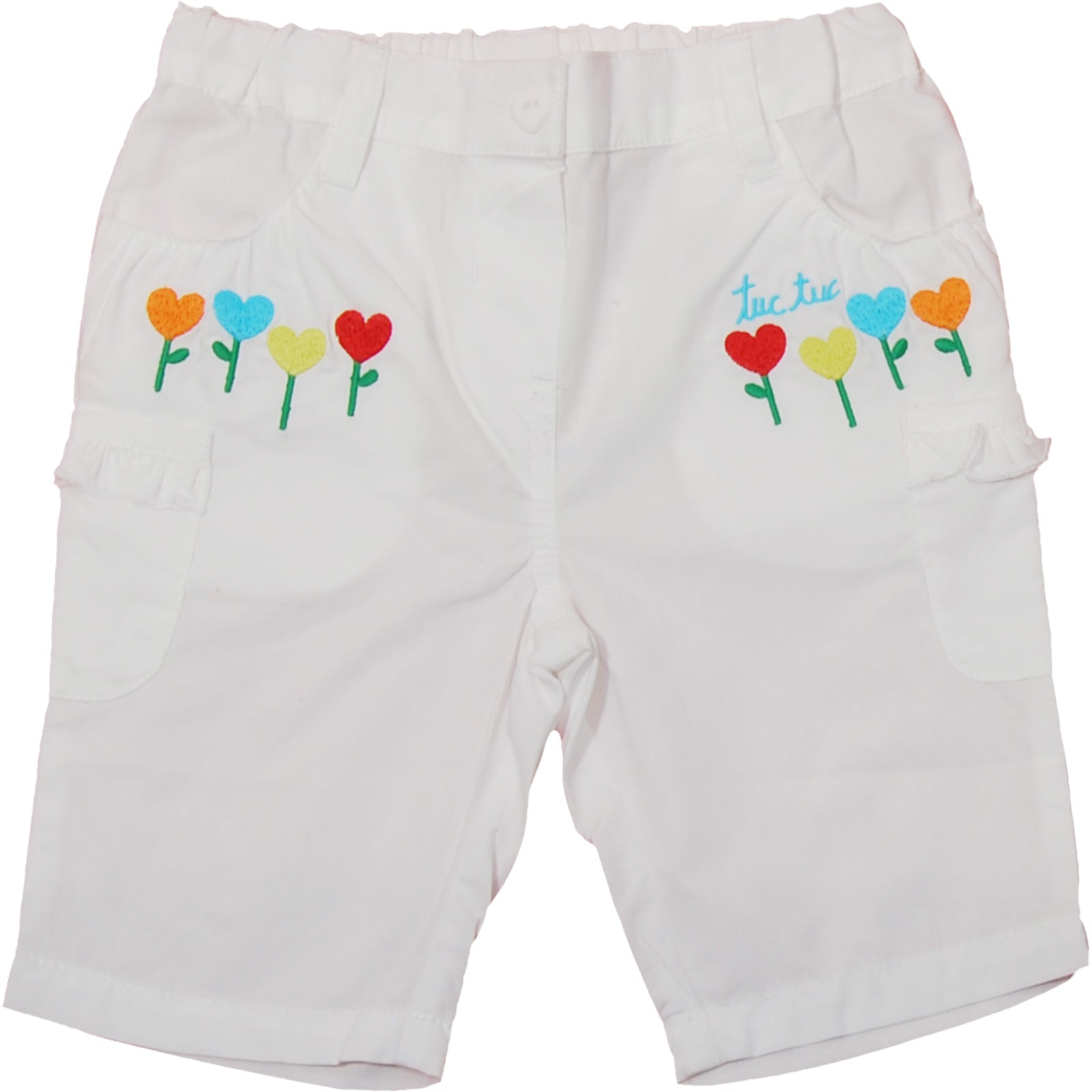 
  Pantalone della linea abbigliamento bambina Tuc Tuc pirata bianco, con taschine laterali e ric...