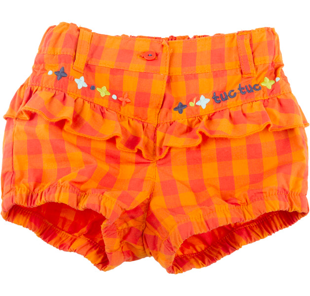 
  Pantaloncino a palloncino della linea abbigliamento bambina Tuc Tuc, in popeline
  con fantasi...